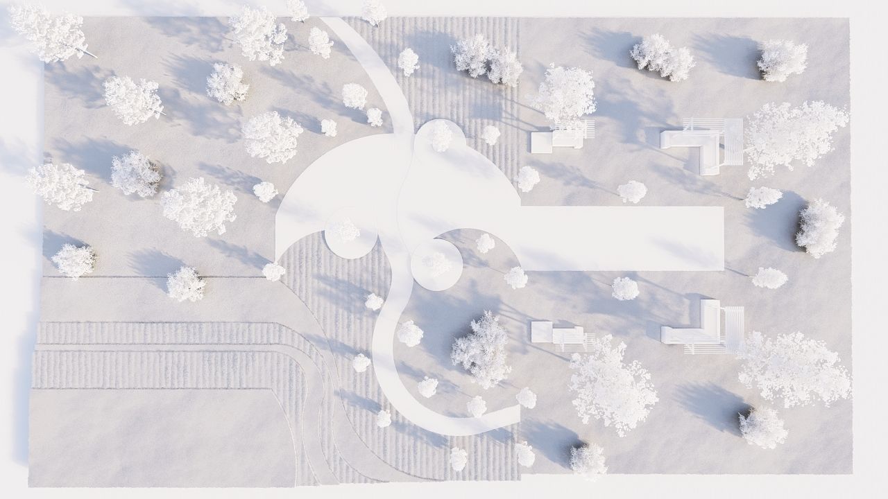 park-public park-Private Park Landscape 3D model_10