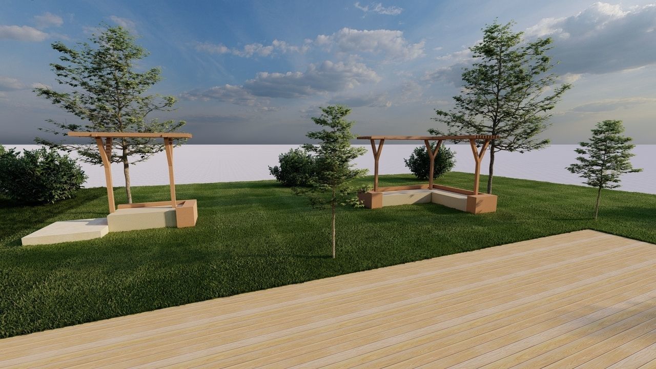 park-public park-Private Park Landscape 3D model_24
