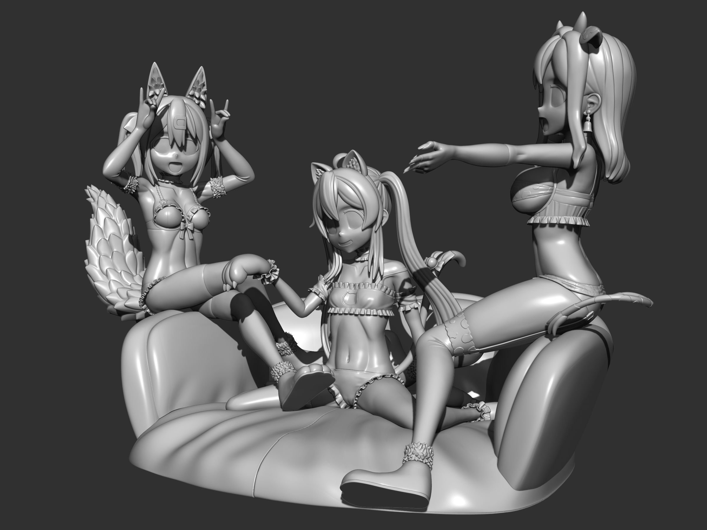 Onimai girls 3D Model Collection_7