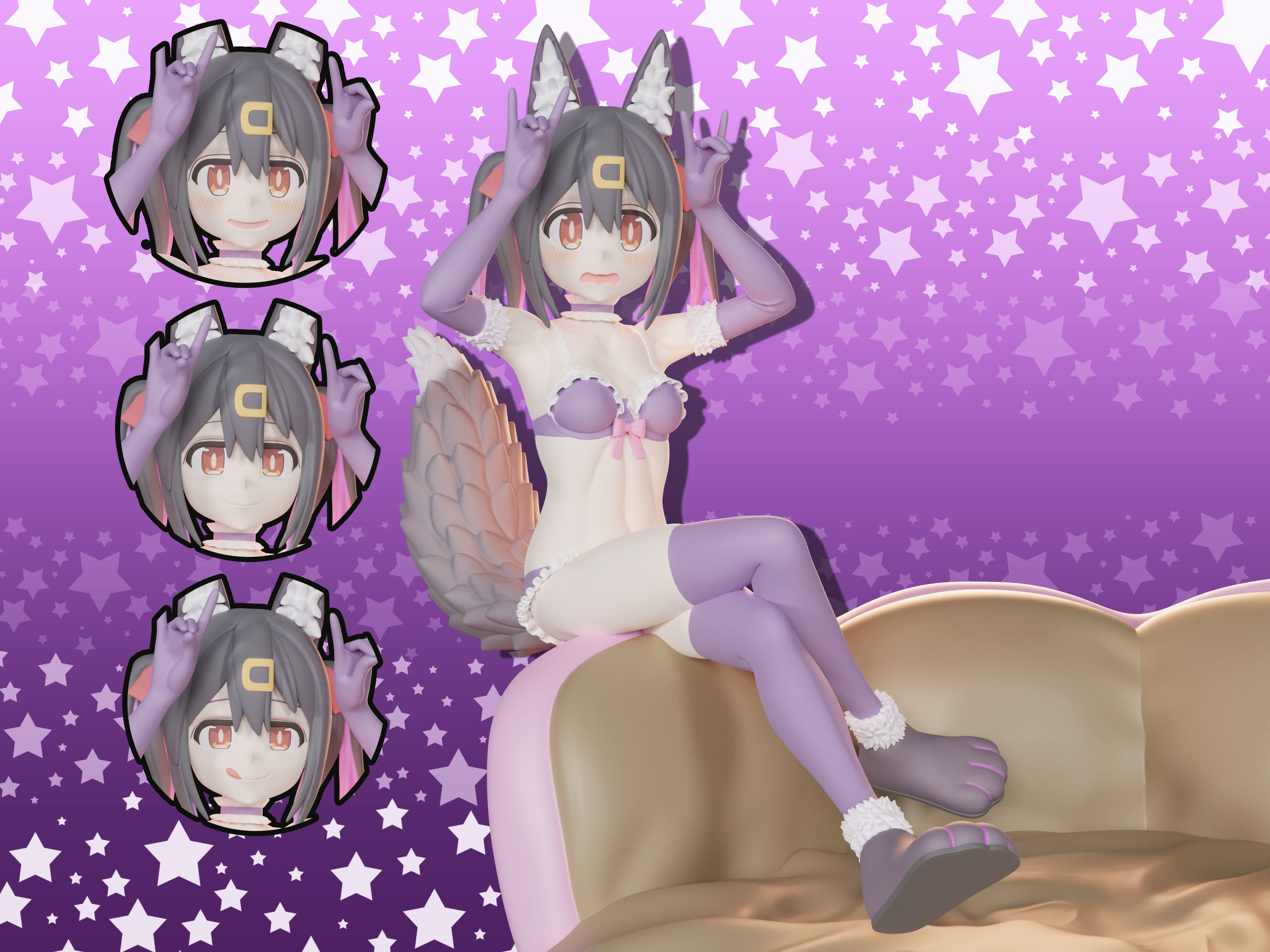 Onimai girls 3D Model Collection_12