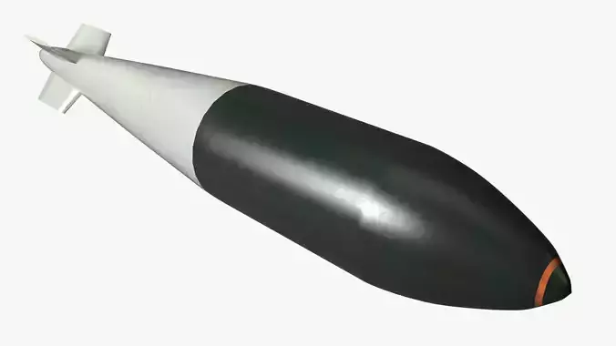 Tallboy Bomb Low-poly 3D model