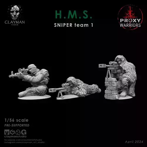 HMS SNIPER Team 1   1 56 scale
