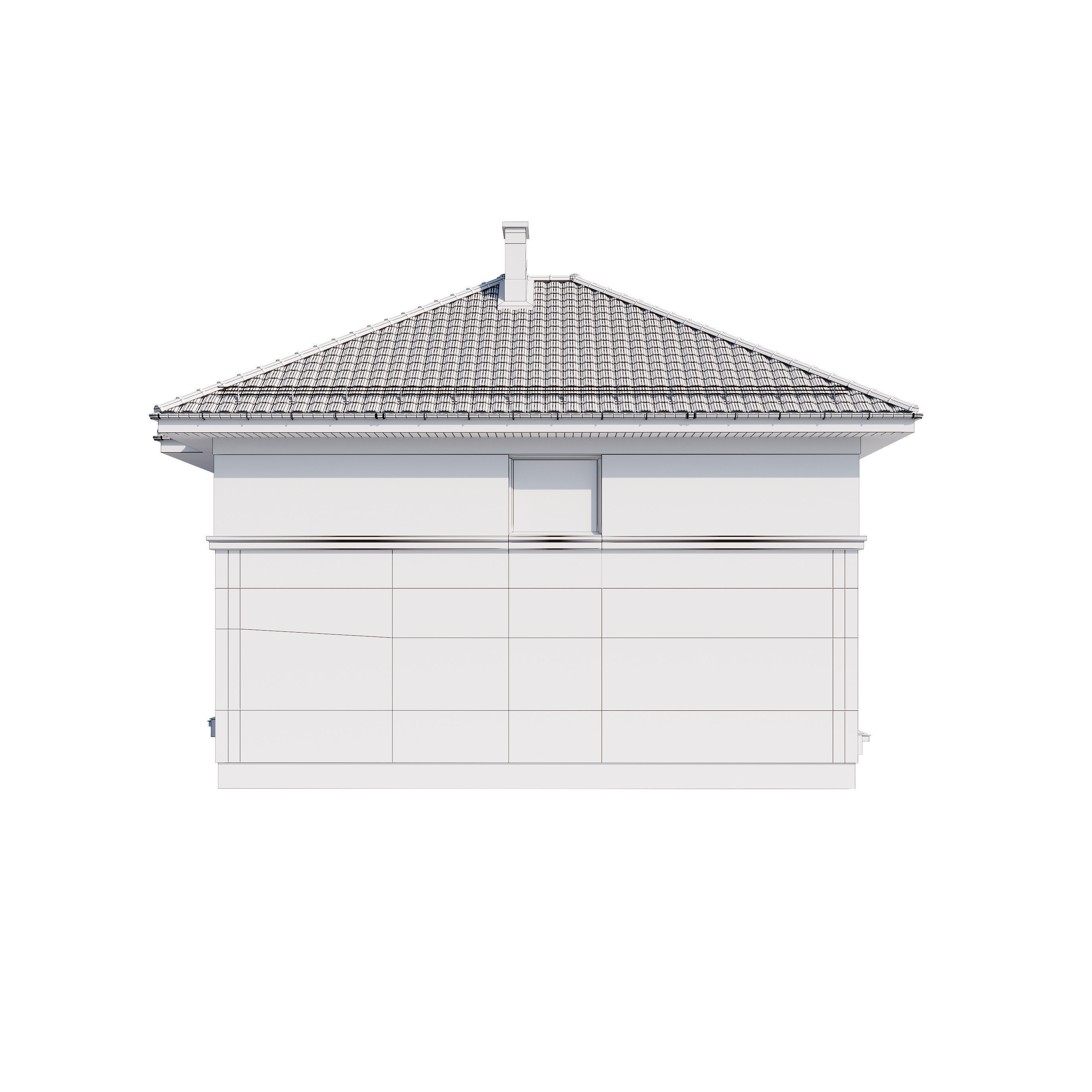 Modern house v80 with Blender file 3D model_30