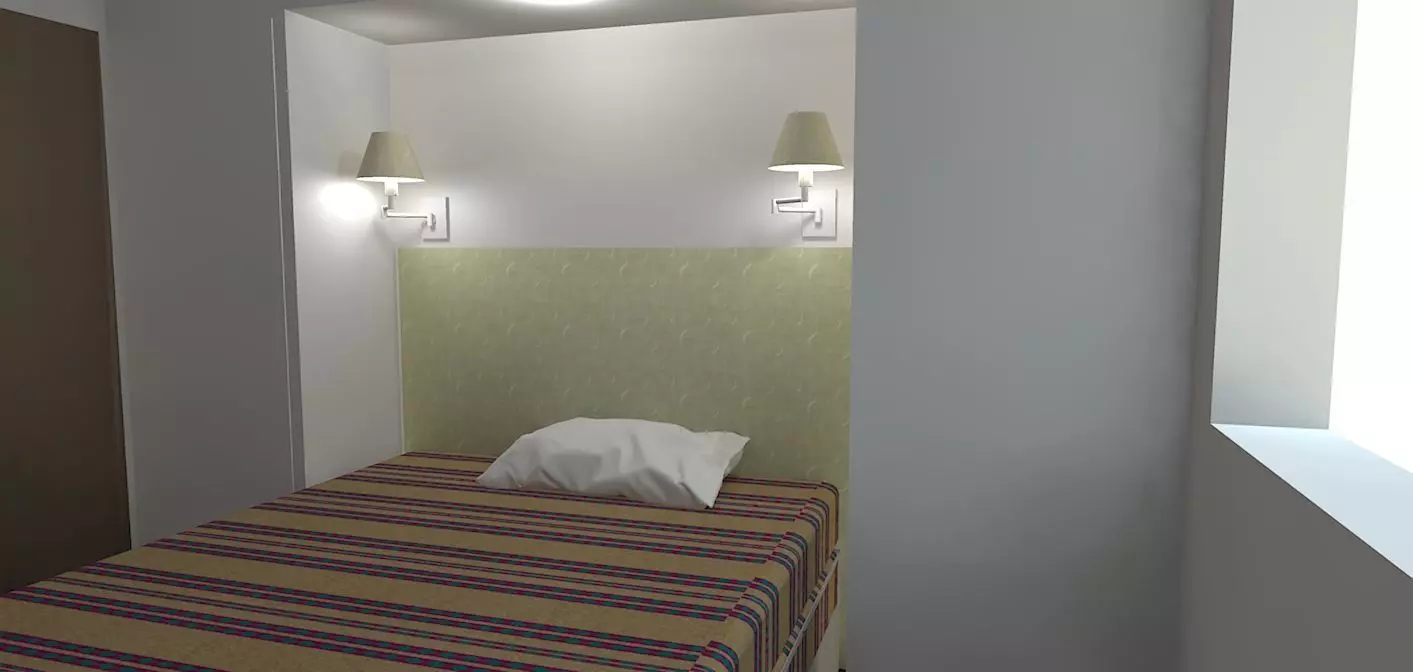 Lampara velador de pared Free 3D model_0