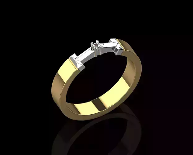 Tiffany True Diamond Link Ring N202