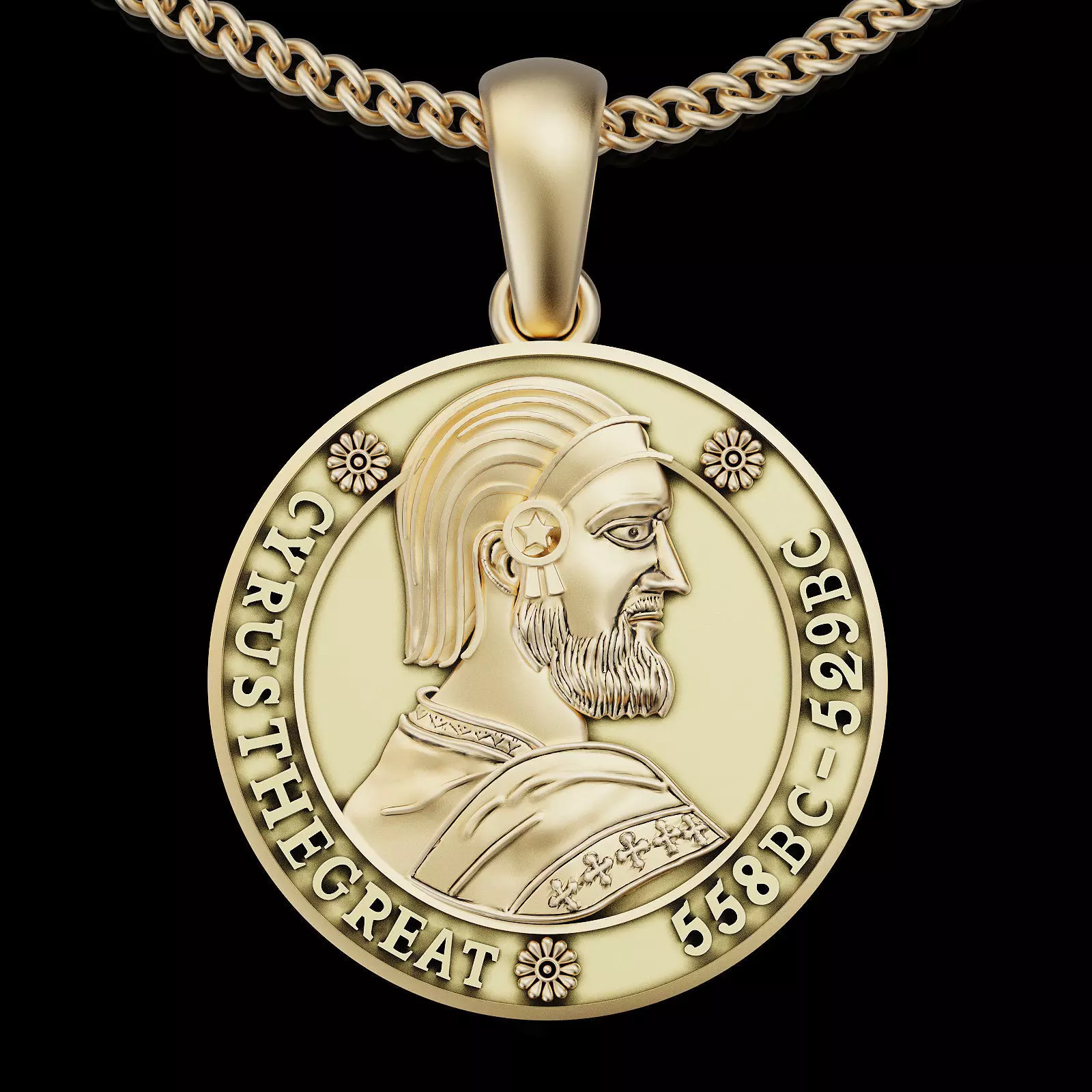 Cyrus the great pendant printable jewelry model 3D print model