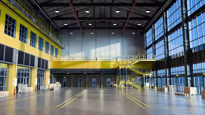 Modern Warehouse 3D Model - blend fbx obj 3D model