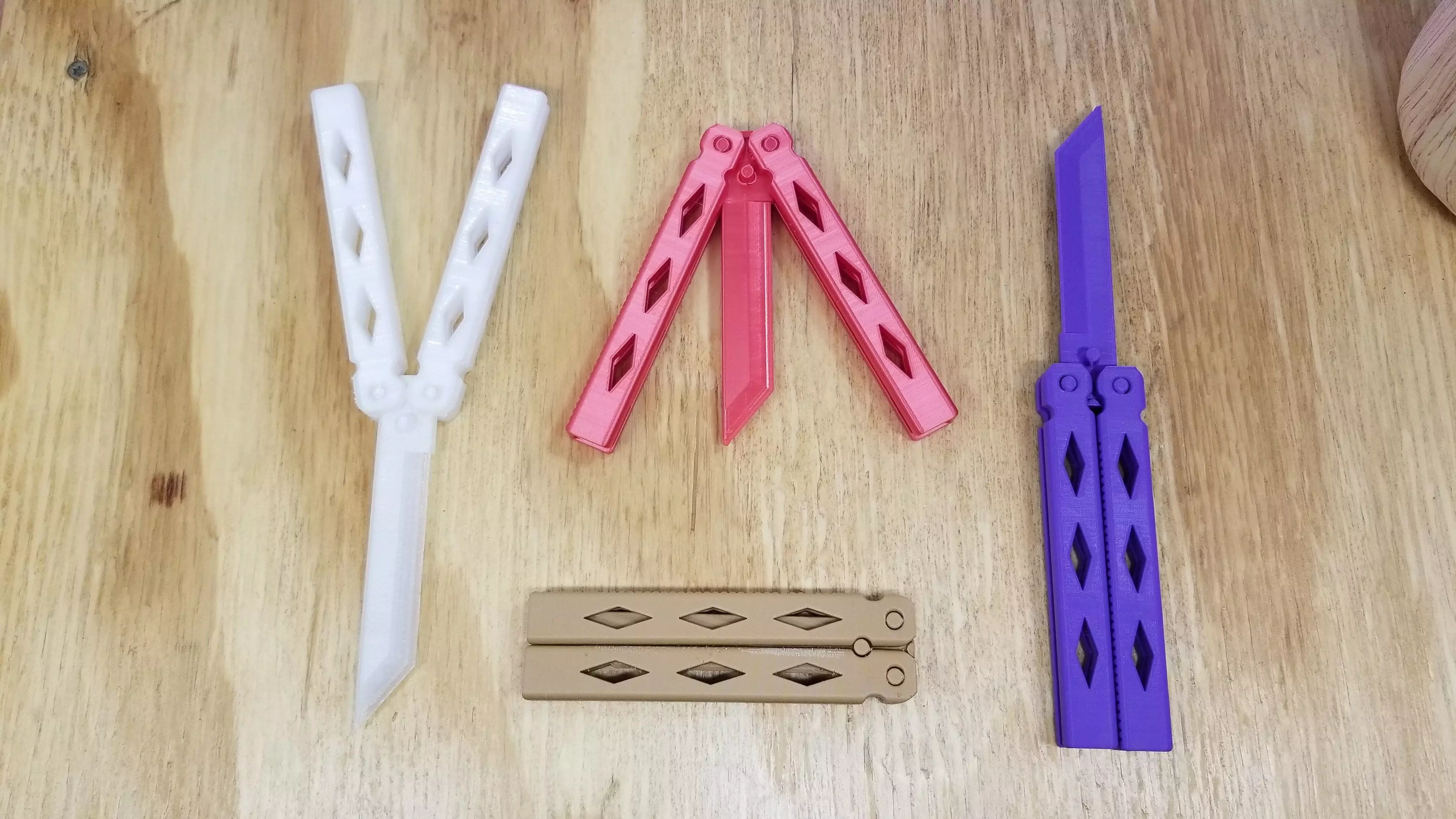 Butterfly Knife 3D print model_0