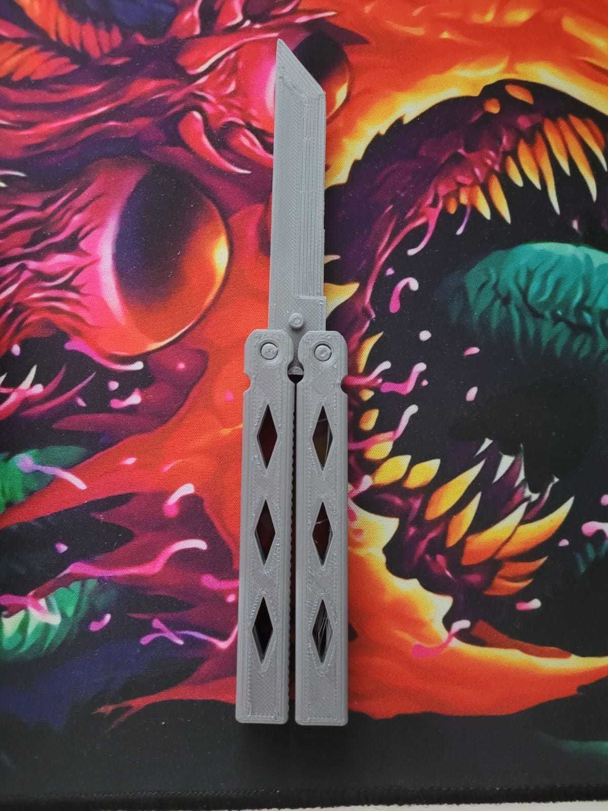 Butterfly Knife 3D print model_12