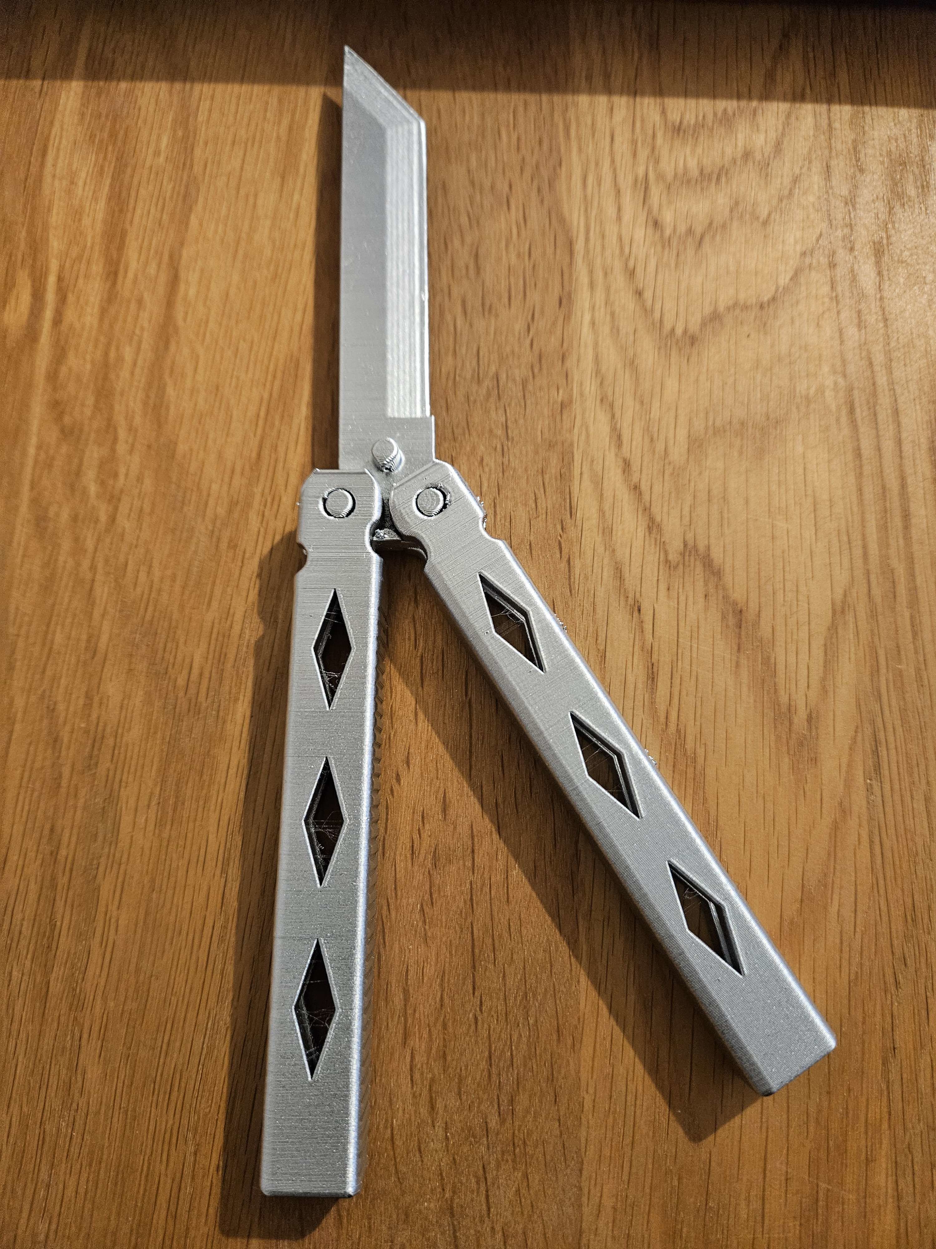 Butterfly Knife 3D print model_3