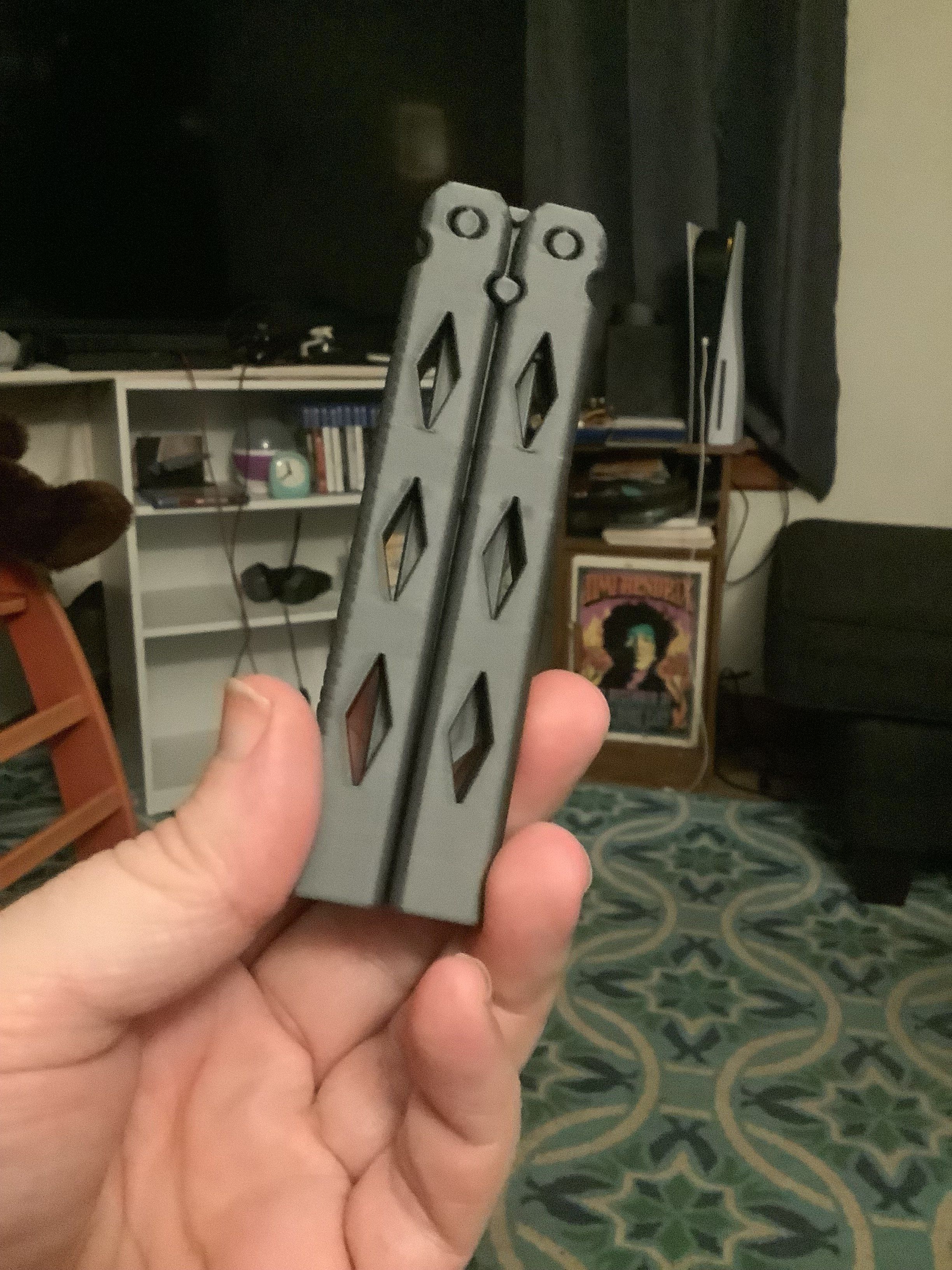 Butterfly Knife 3D print model_13