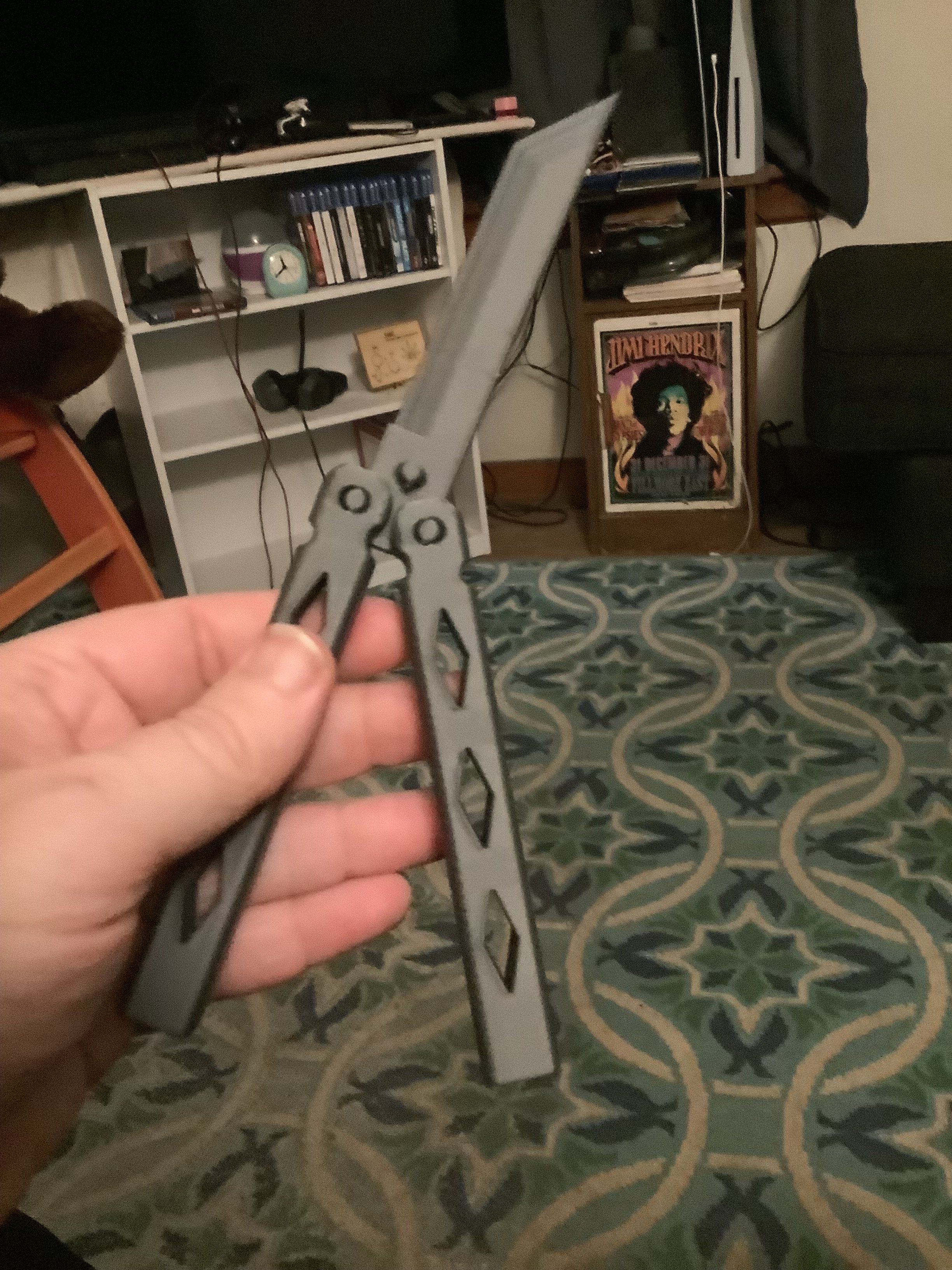 Butterfly Knife 3D print model_5