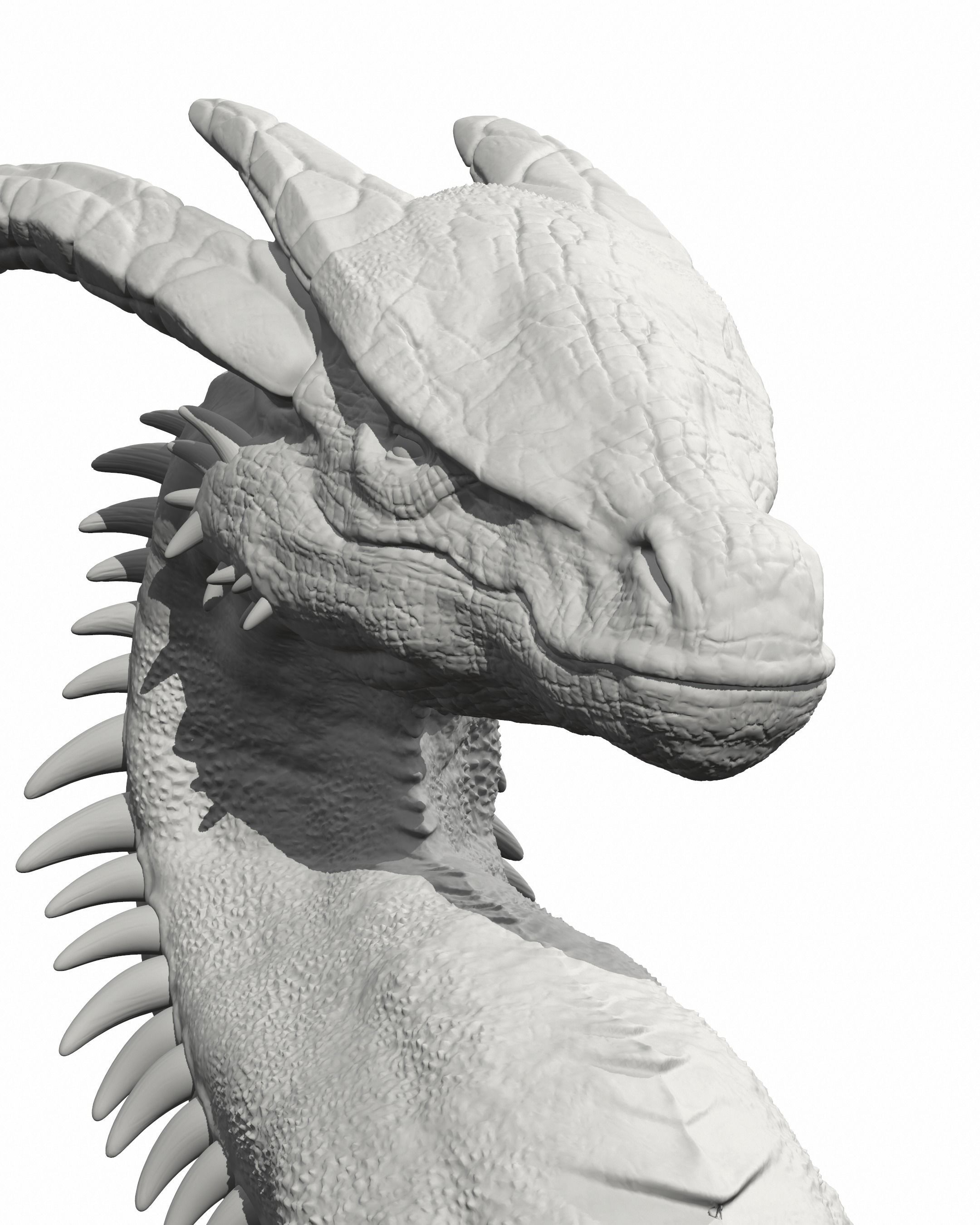 DRAGON IN A WELL- MYTHOLOGICAL DECORATION 3D print model_21