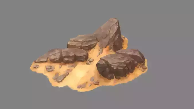 Desert mountains - stone - Desert boulder - Desert rock piles