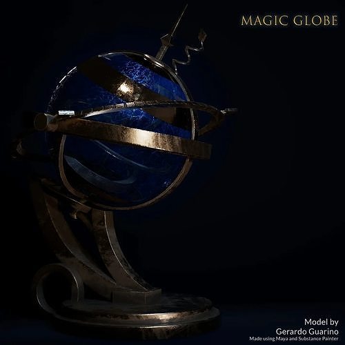 Fantasy Magic Globe 3D model