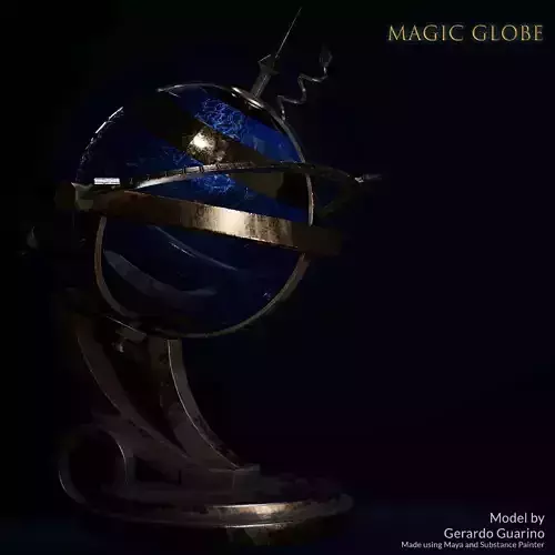 Fantasy Magic Globe 3D model