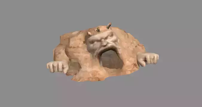 Entrance to a mysterious cave in the desert - Cave - Dungeons