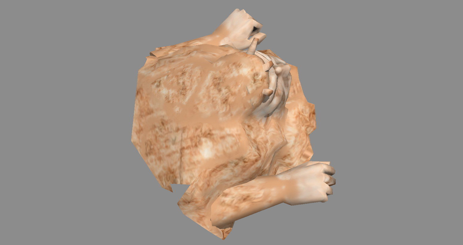 Entrance to a mysterious cave in the desert - Cave - Dungeons Low-poly 3D model_2