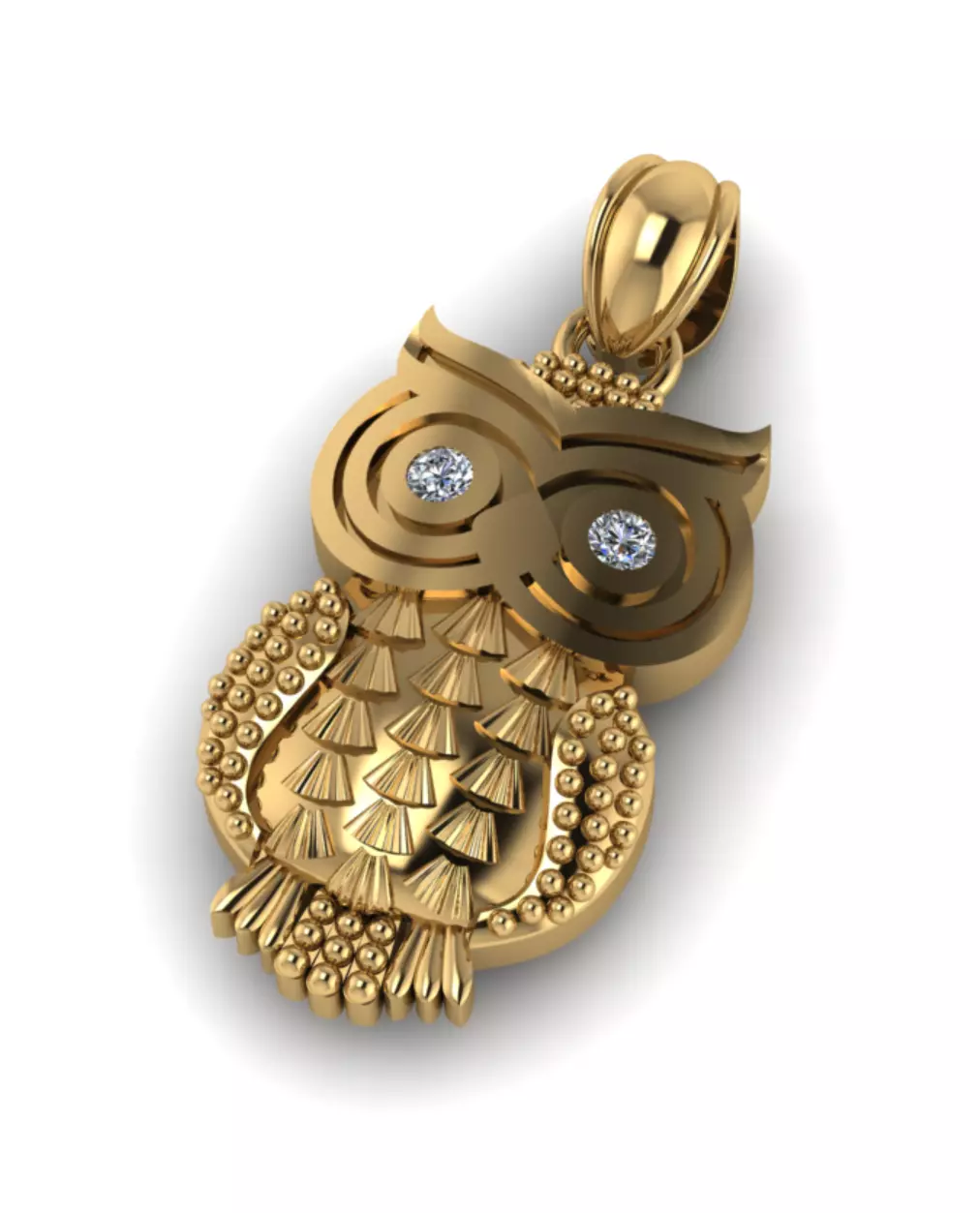 owl pendant Free 3D print model