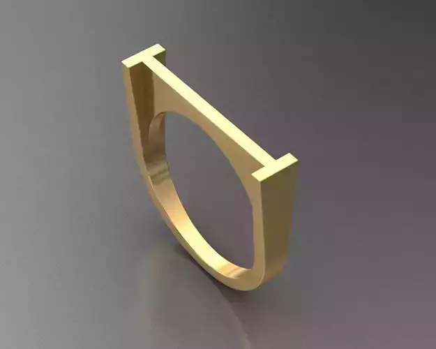Alfabe yuzuk I harfi 3D print model