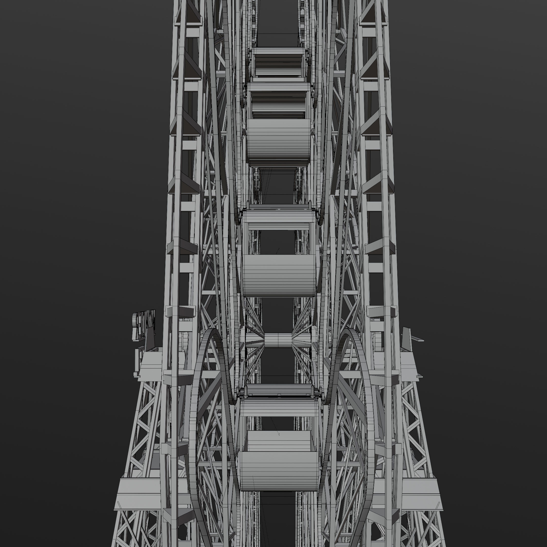 Wonder Wheel - Ferris Wheel 3D model_7
