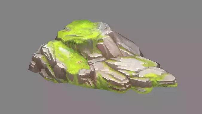 Moss boulders - D - mountains - rock - stone