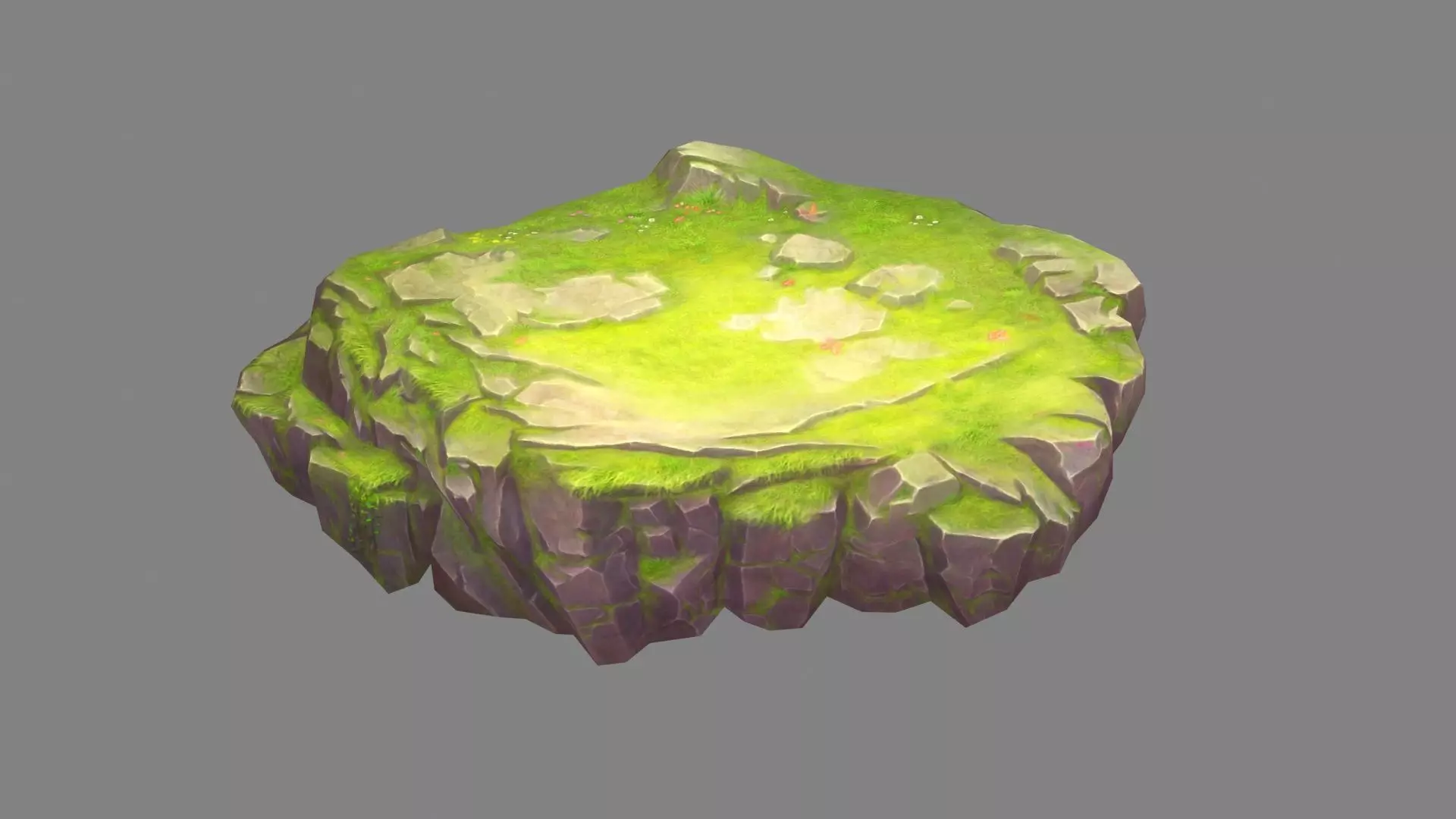 Moss boulders - rock - stone Low-poly 3D model