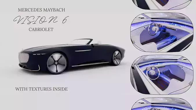 Mercedes Maybach Vision 6 Cabriolet 3D model