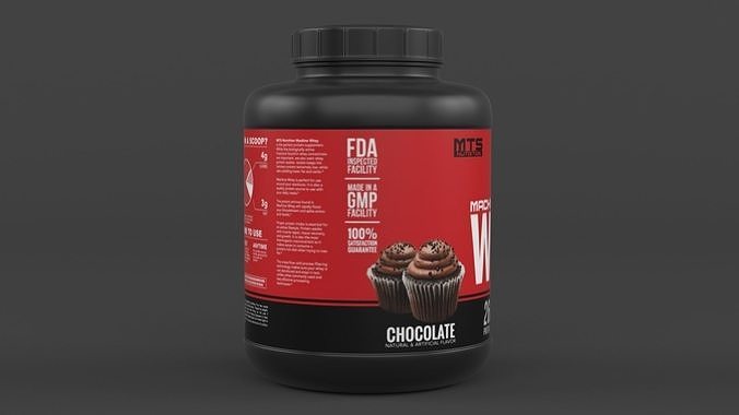 Protein Powder 3D model 3