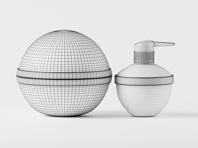 Luxury Perfume Pump Bottle 3D Model Low-poly 3D model 3