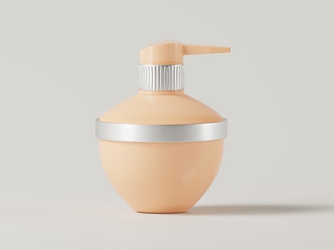 Luxury Perfume Pump Bottle 3D Model Low-poly 3D model 5
