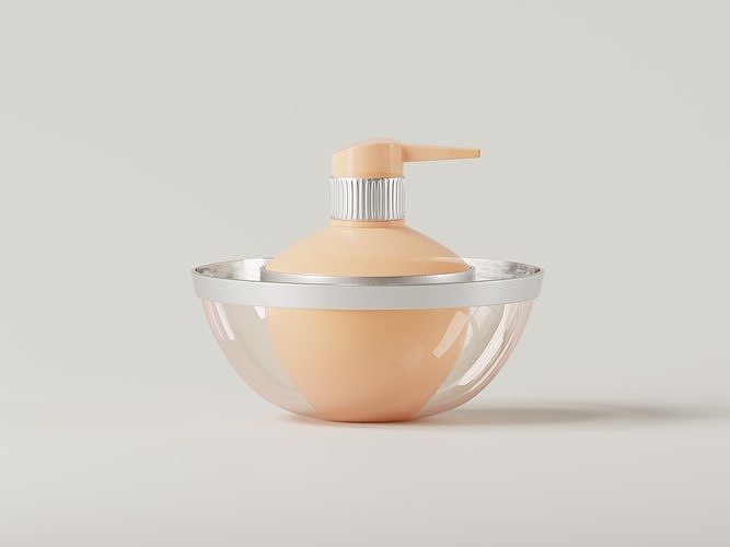 Luxury Perfume Pump Bottle 3D Model Low-poly 3D model 4