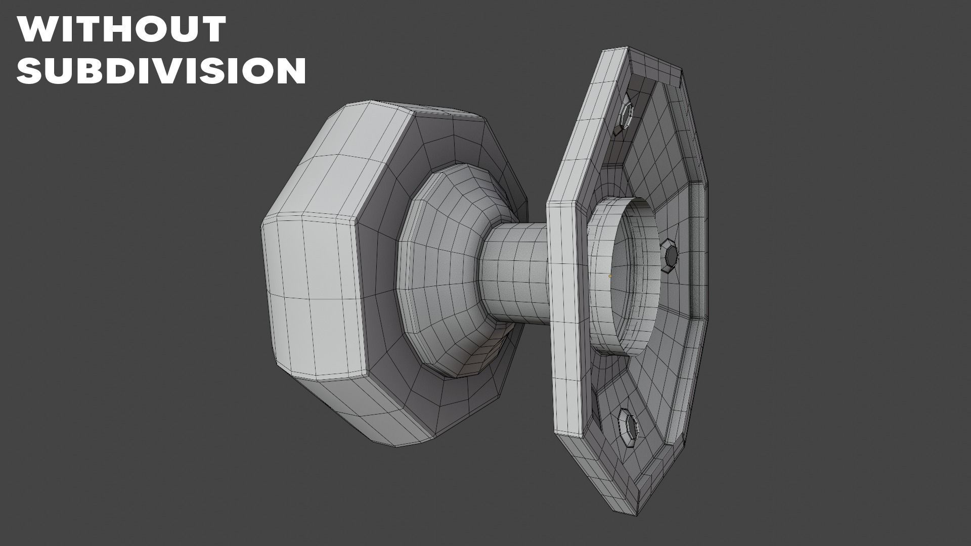 Luxury Gold Door Knob - Photoreal Interior Handle 3D Model 3D model_9