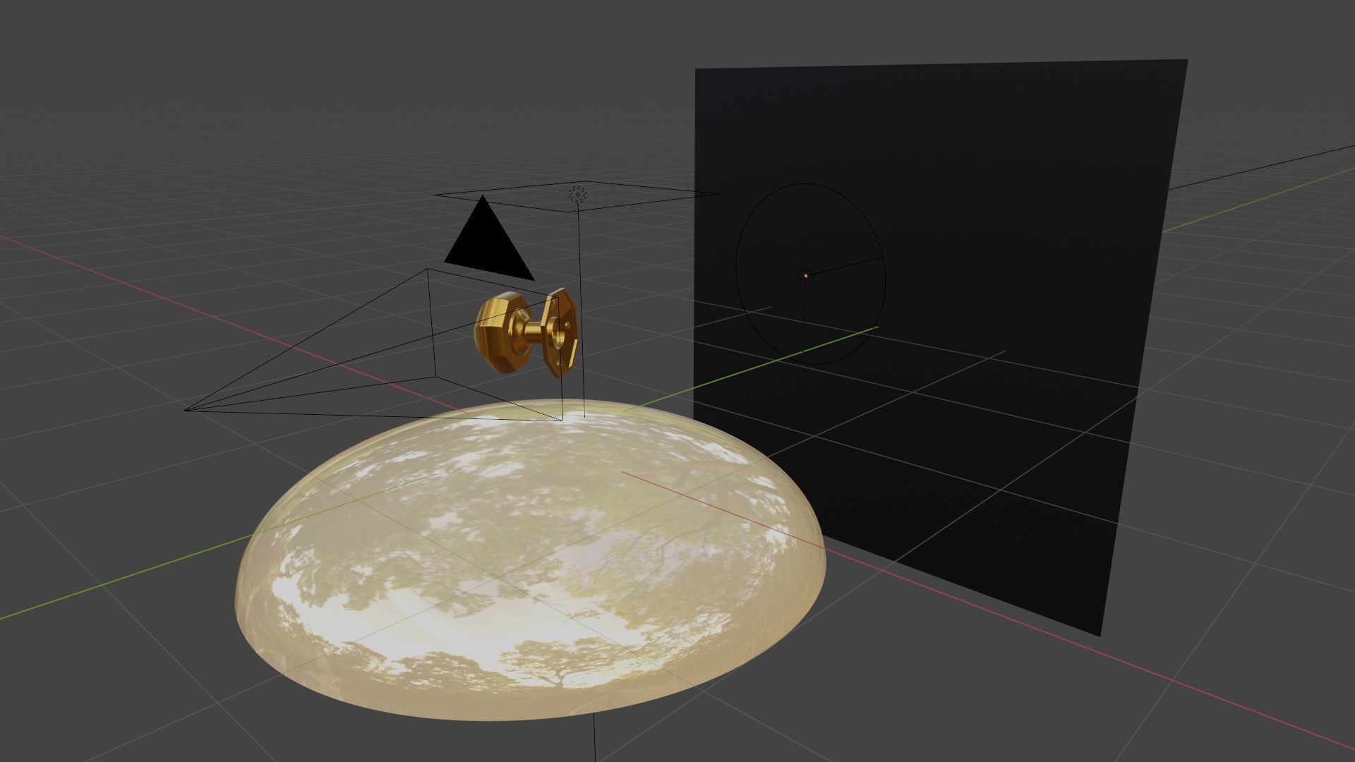 Luxury Gold Door Knob - Photoreal Interior Handle 3D Model 3D model_13