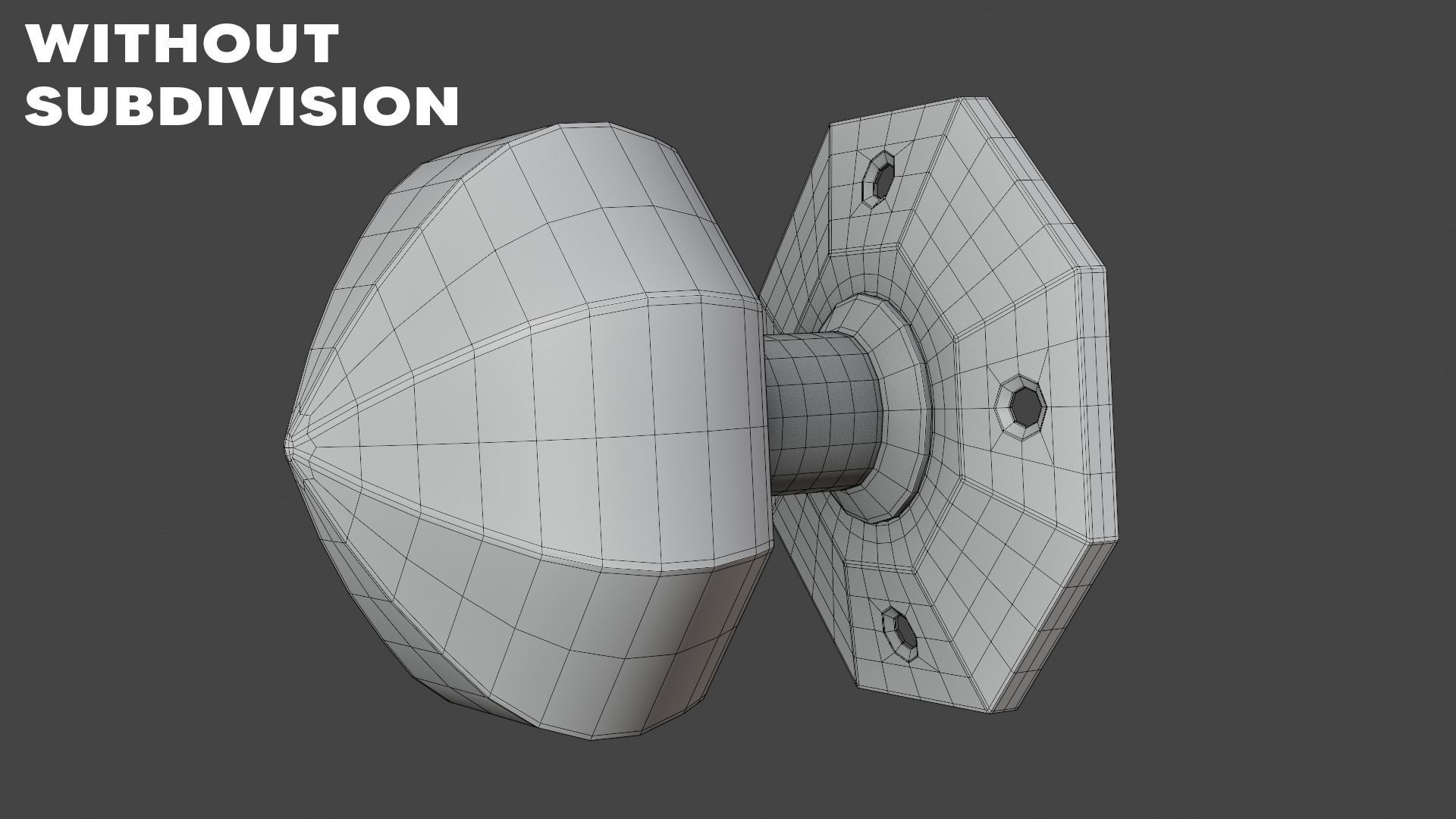 Luxury Gold Door Knob - Photoreal Interior Handle 3D Model 3D model_7