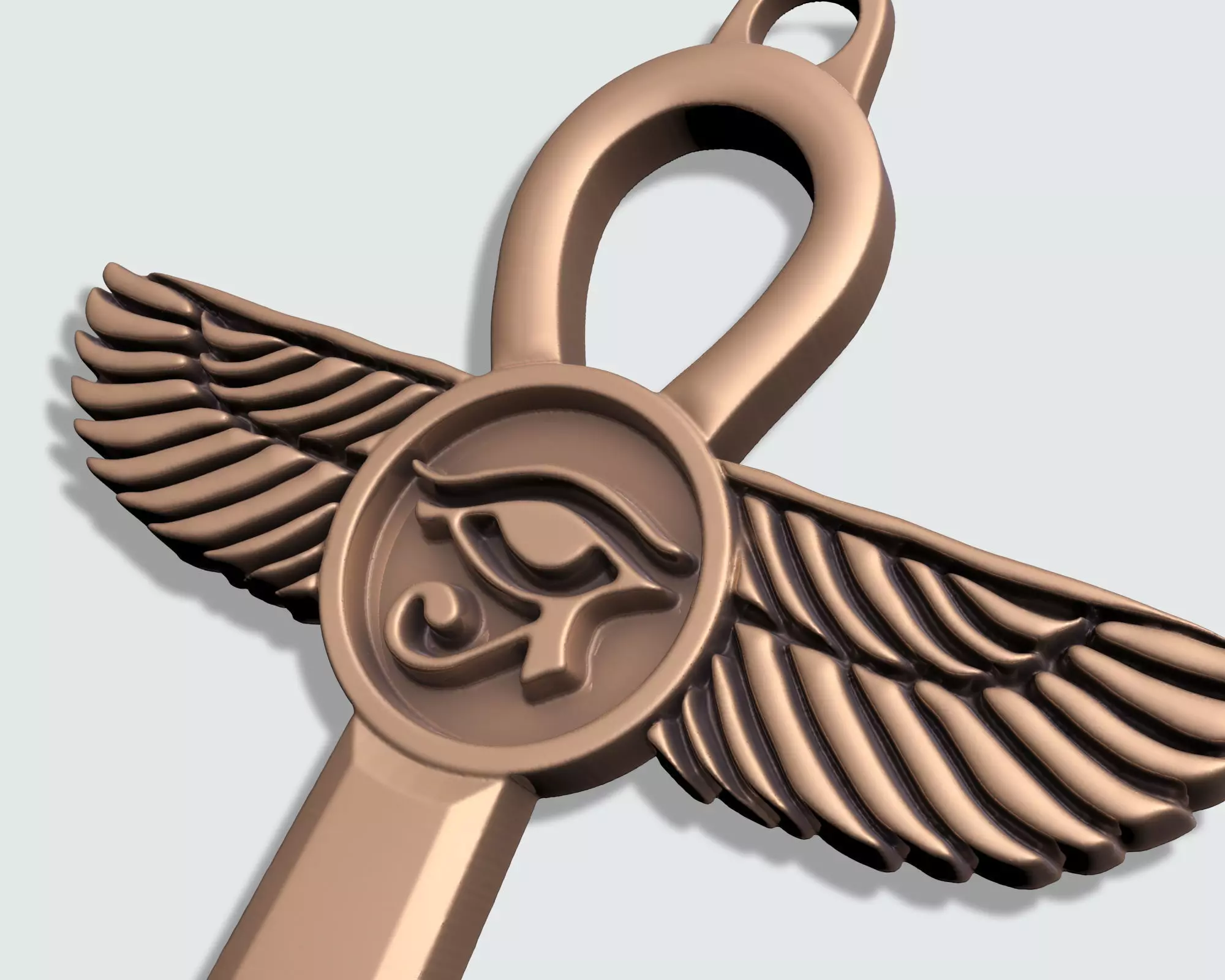 ANKH CROSS EYE OF HORUS PENDANT 3D print model