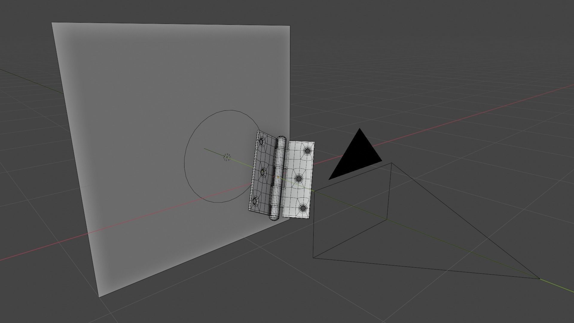 Realistic Brass Door Hinge - High Quality 3D Model 3D model_11