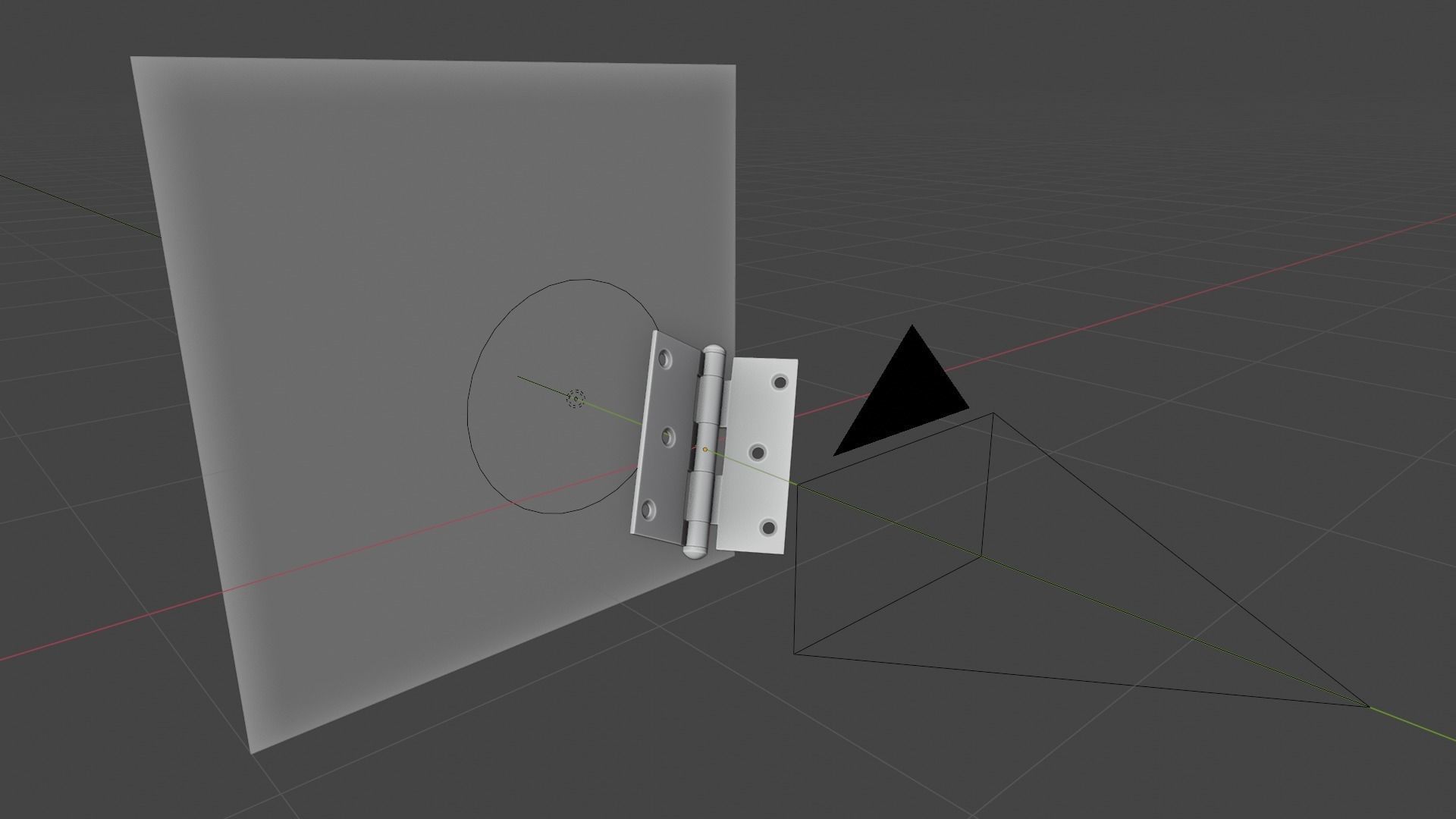 Realistic Brass Door Hinge - High Quality 3D Model 3D model_10