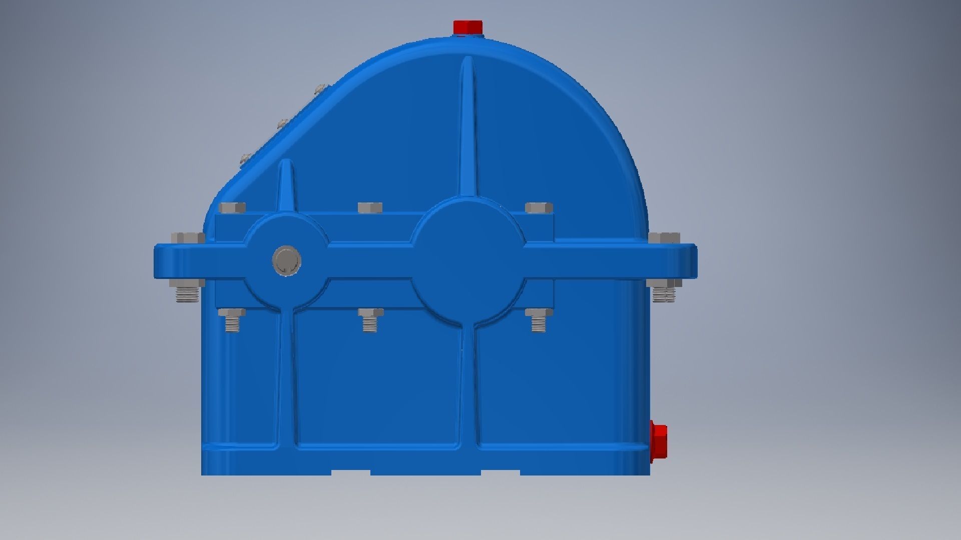 Gearbox reducer assembly  3D model_9