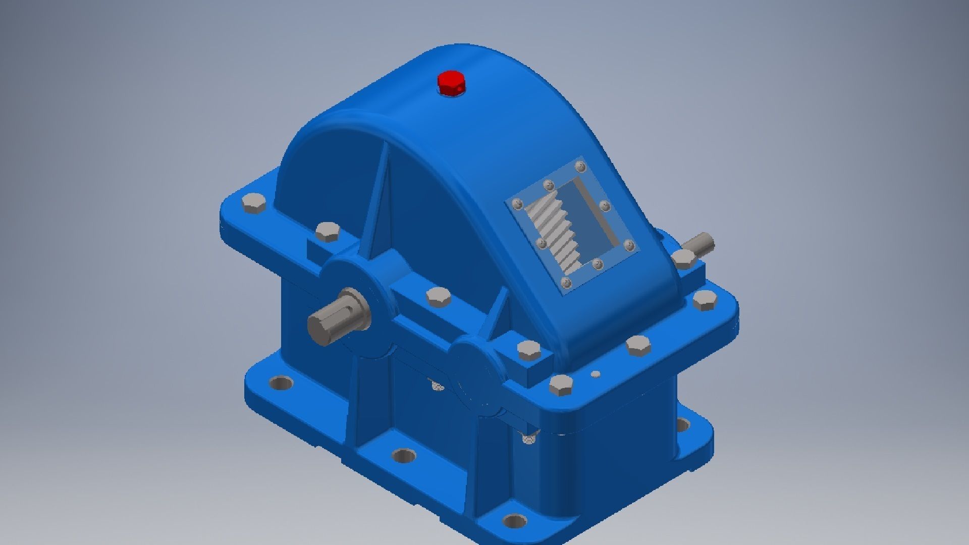 Gearbox reducer assembly  3D model_7