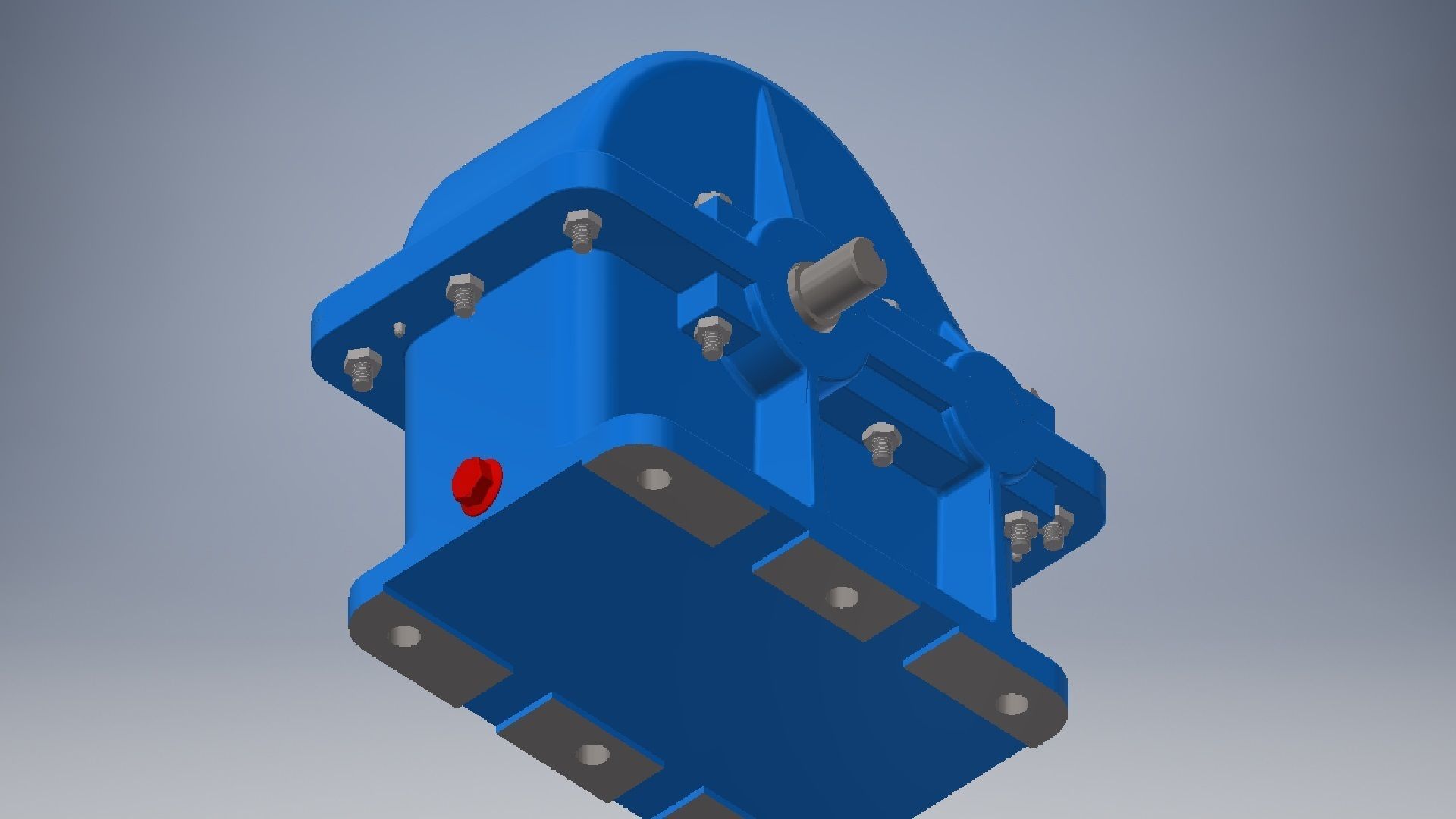 Gearbox reducer assembly  3D model_10