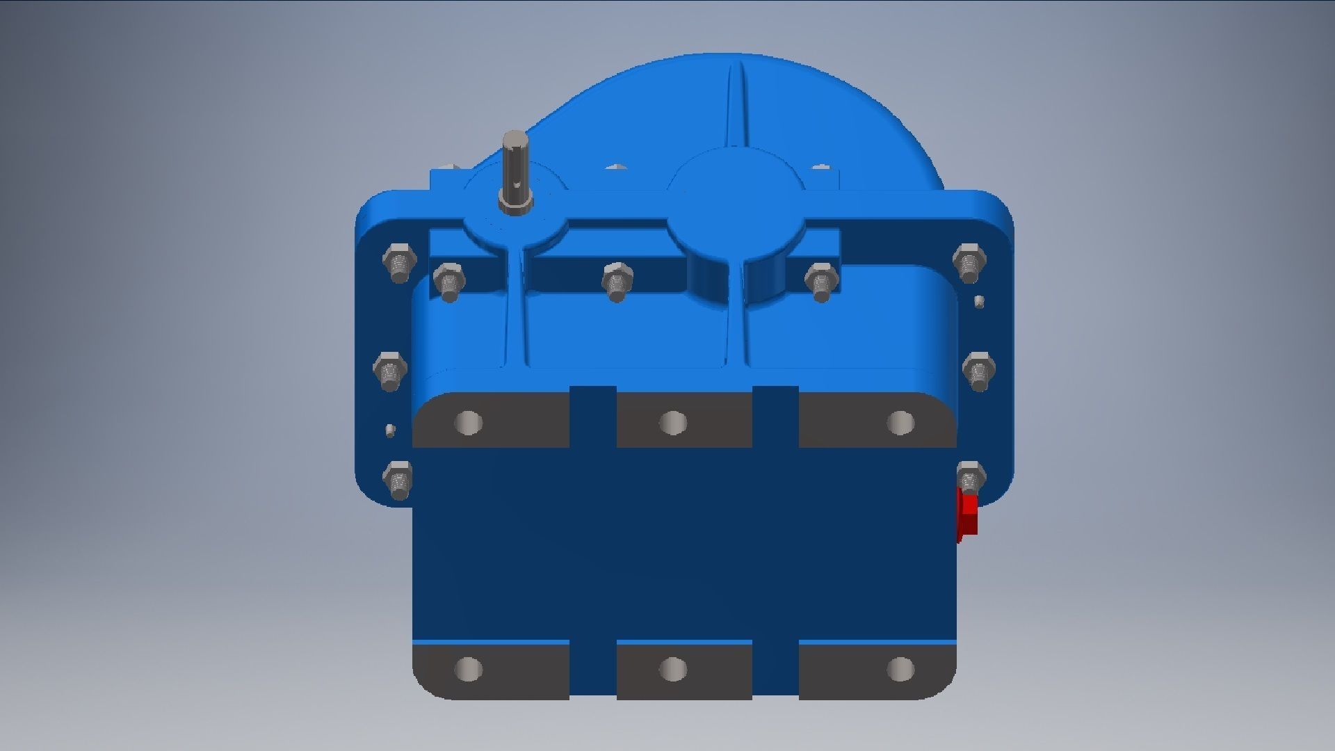 Gearbox reducer assembly  3D model_16