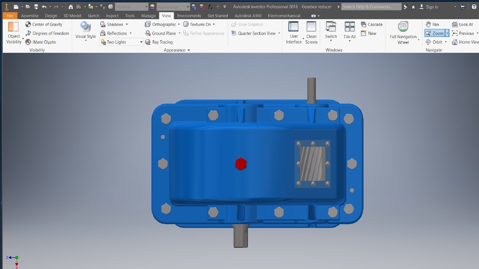 Gearbox reducer assembly  3D model_6