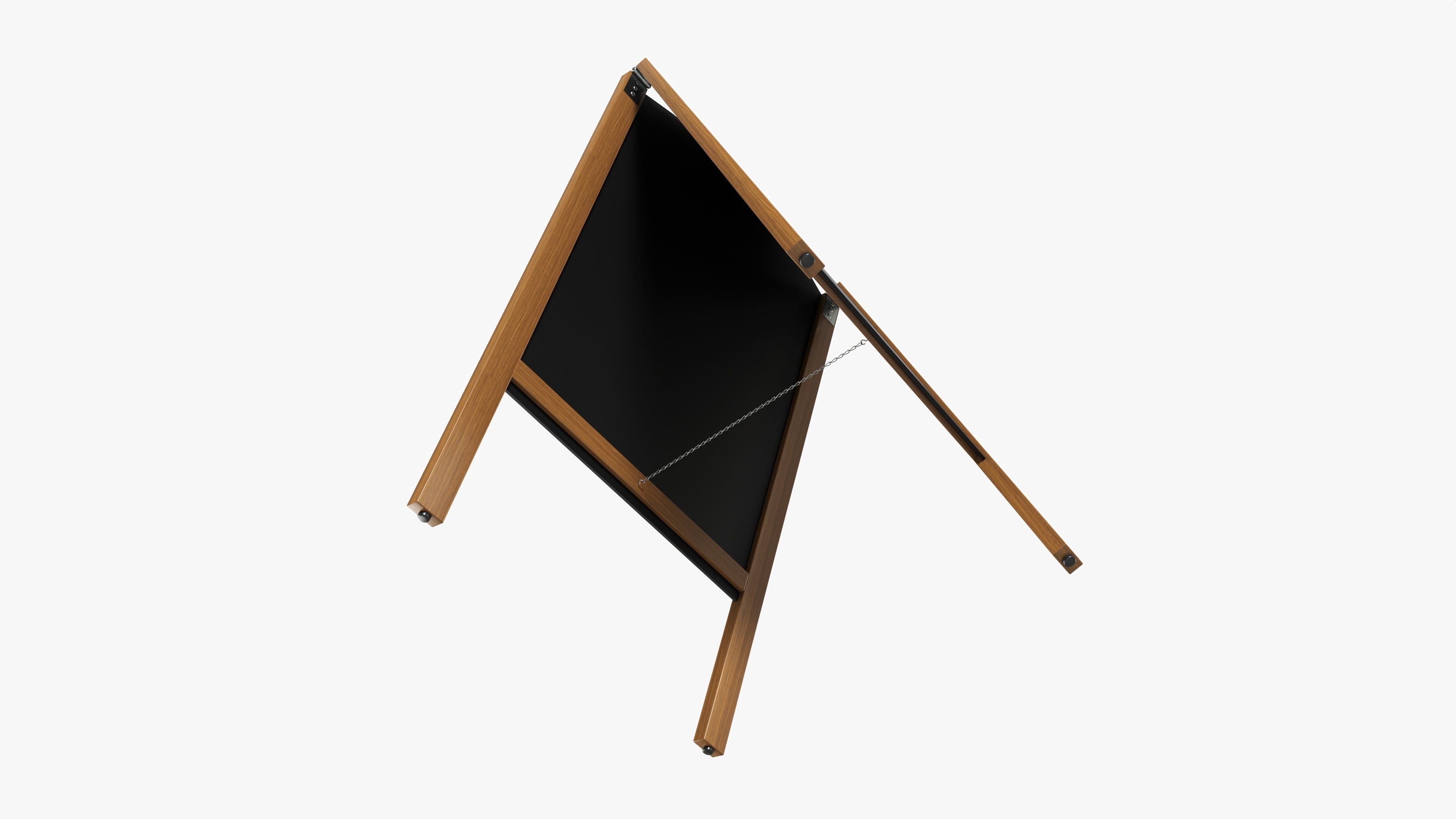 Sidewalk Chalkboard Sign 3D model_3