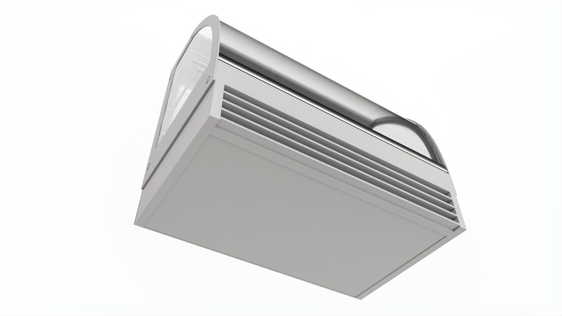 Store cake display shelf with curved glass and cooling 3D model_3