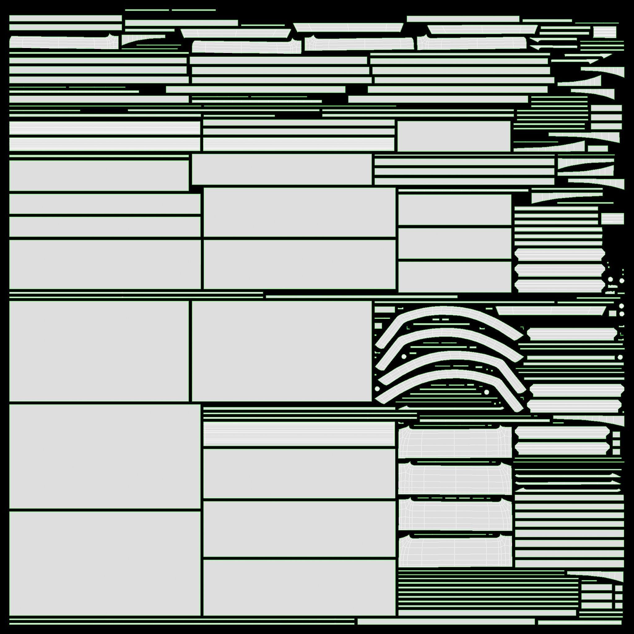 Store cake display shelf with curved glass and cooling 3D model_11