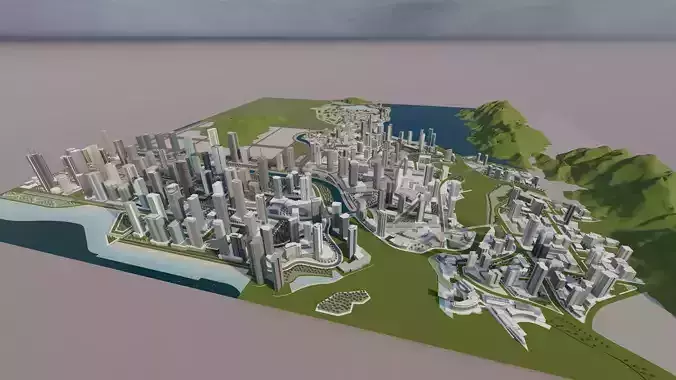  city- urban 3D model