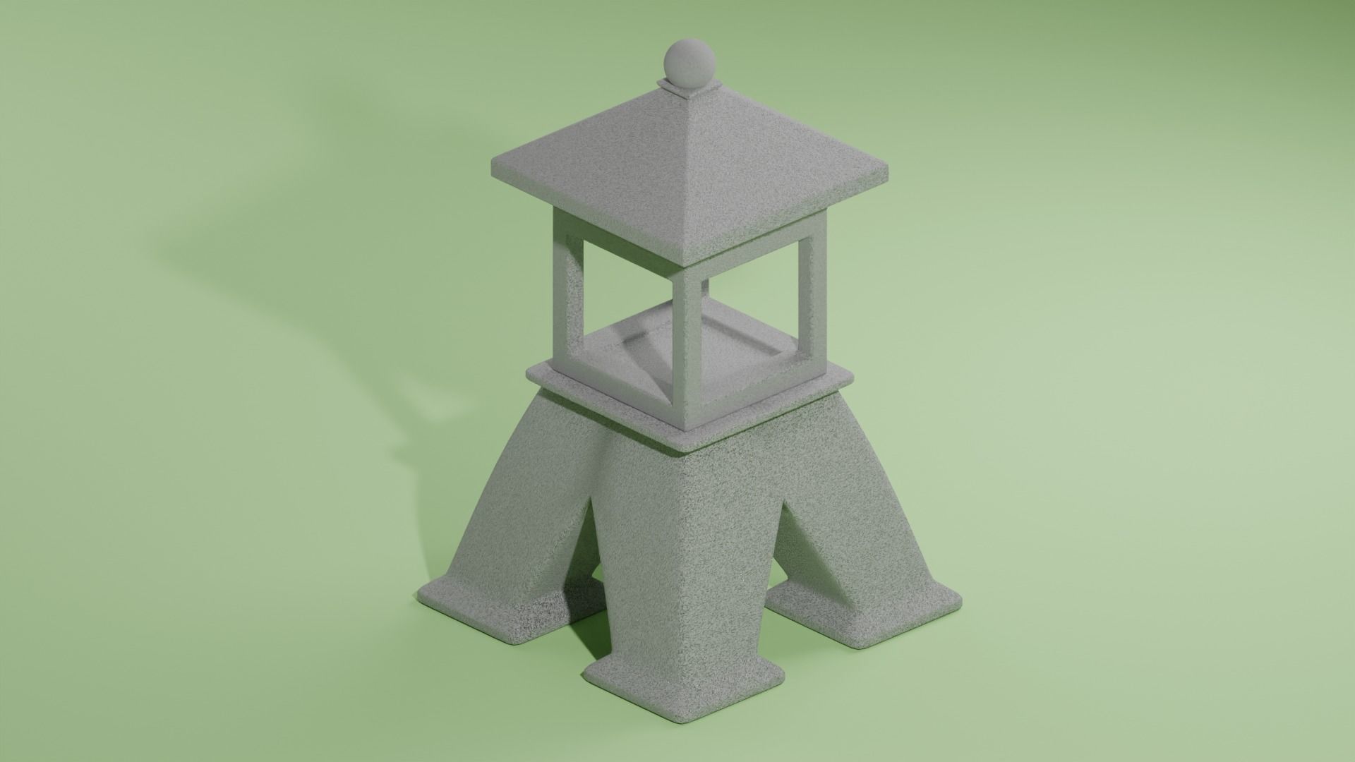 First Japan Garden Model Low-poly 3D model_2