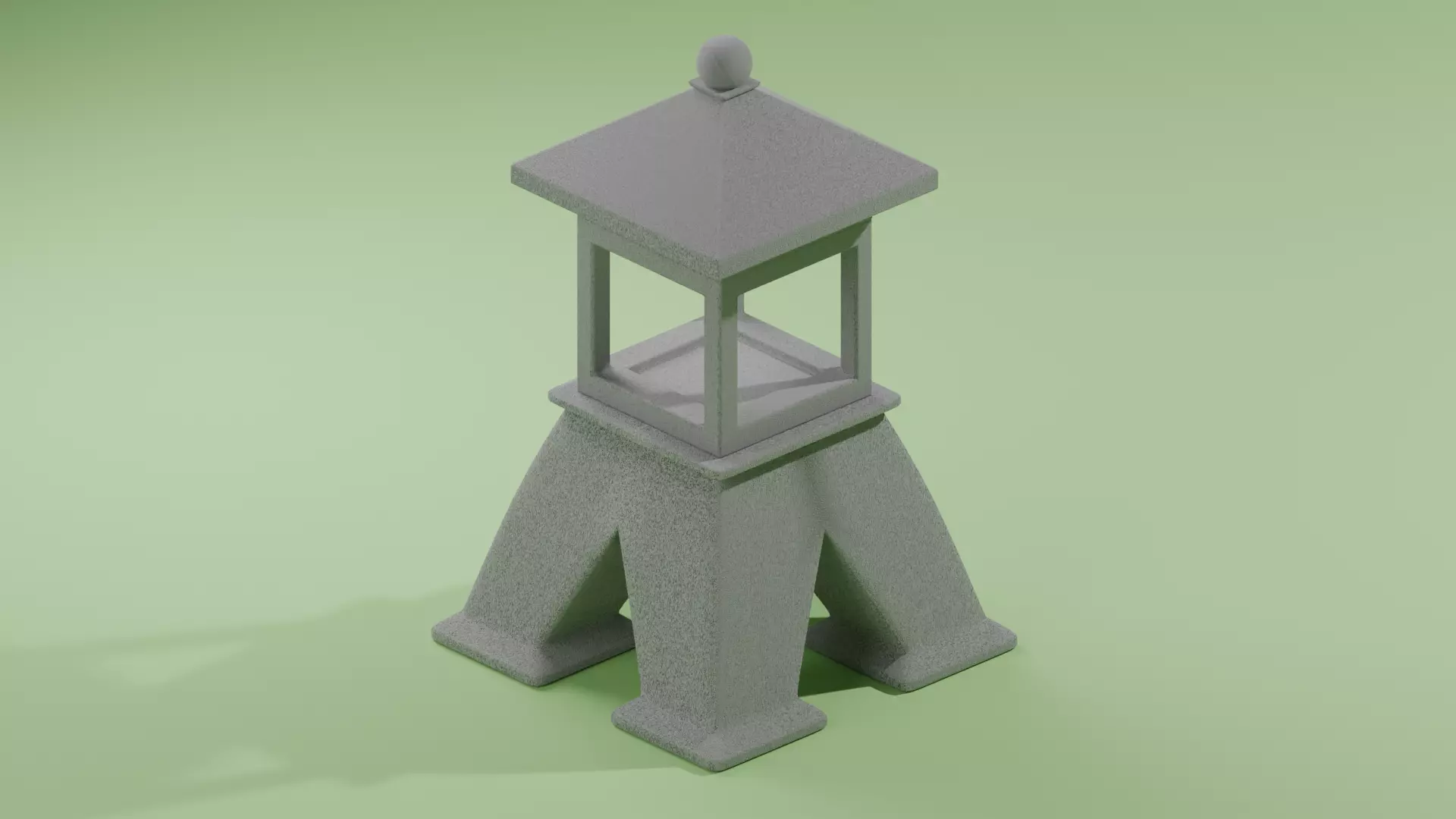 First Japan Garden Model Low-poly 3D model_0