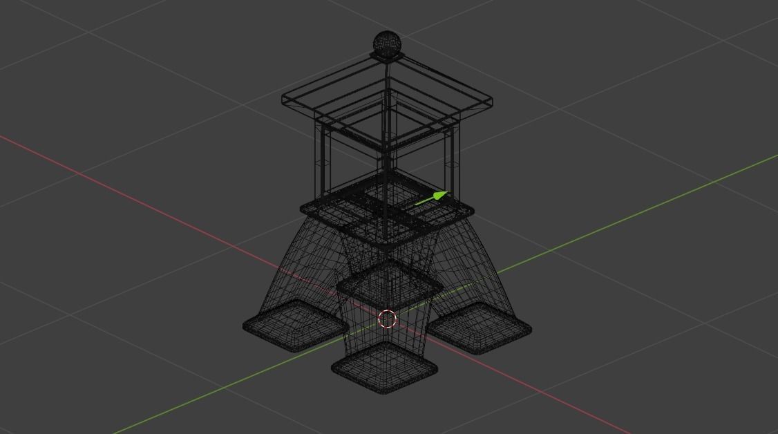 First Japan Garden Model Low-poly 3D model_1